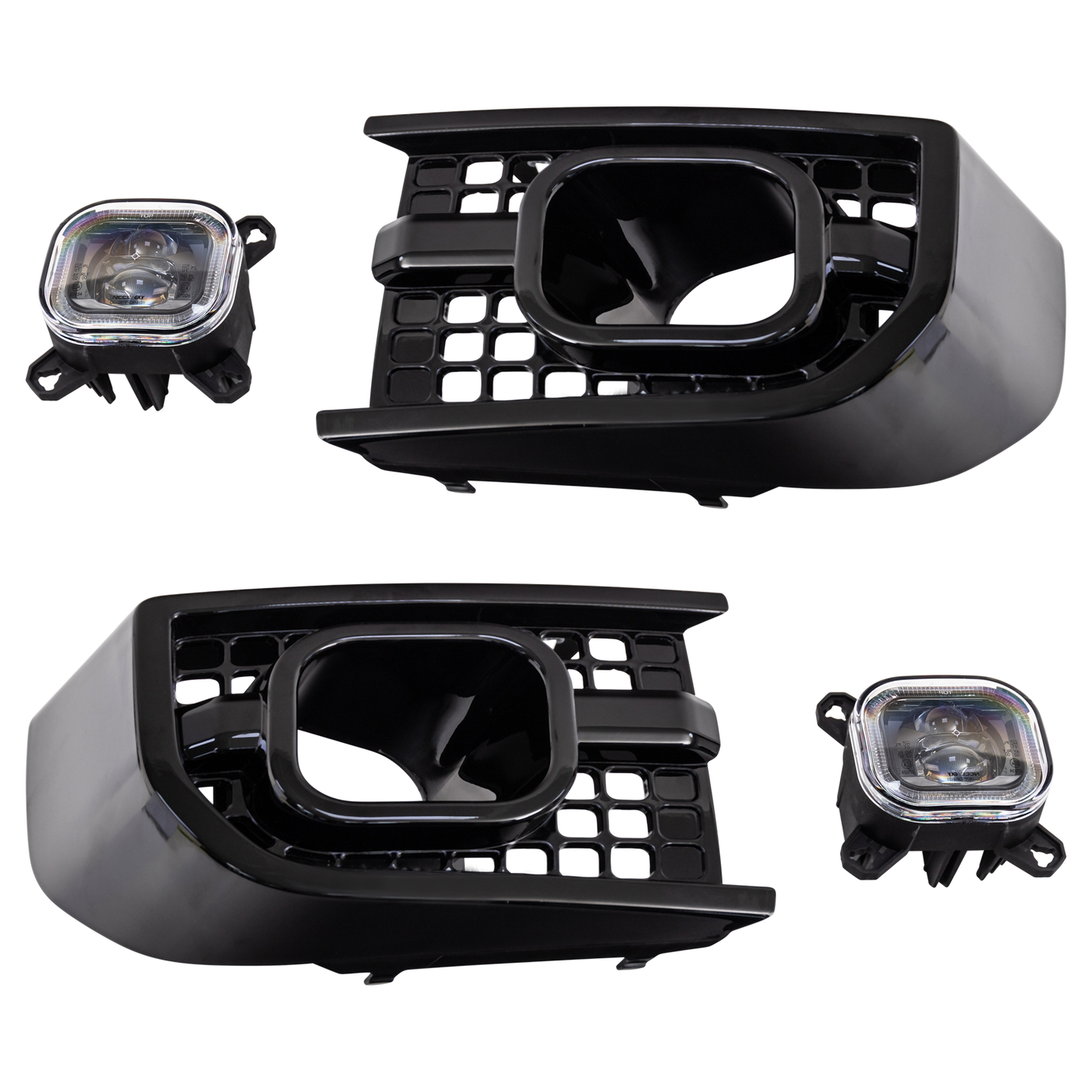 FRONT SQUARE DRL INTAKES - HIGH POWER LED FOR NEW DEFENDER (PAIR)