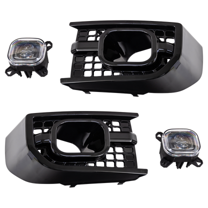 FRONT SQUARE DRL INTAKES - HIGH POWER LED FOR NEW DEFENDER (PAIR)