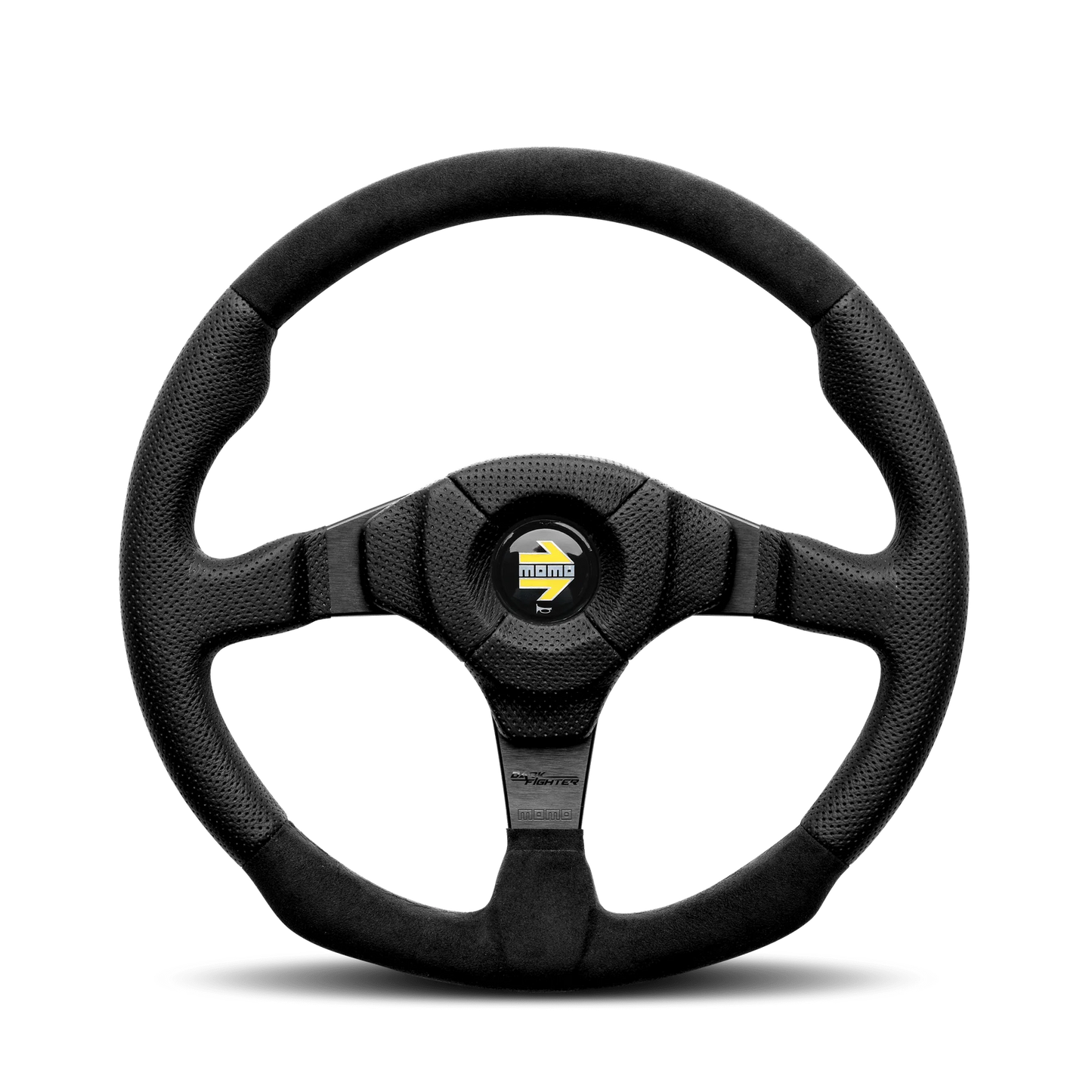 MOMO DARK FIGHTER STEERING WHEEL - 350MM